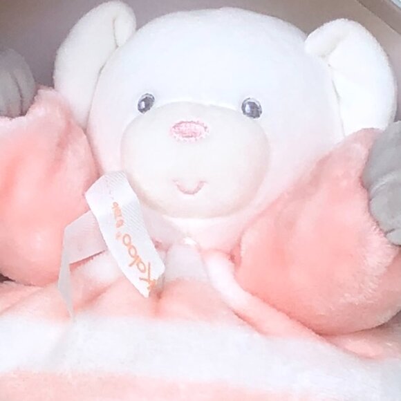 Kaloo Brand New Medium Chubby Bear Peach & Cream Size (25 cm) 🎀🧸🍑 - Picture 7 of 11